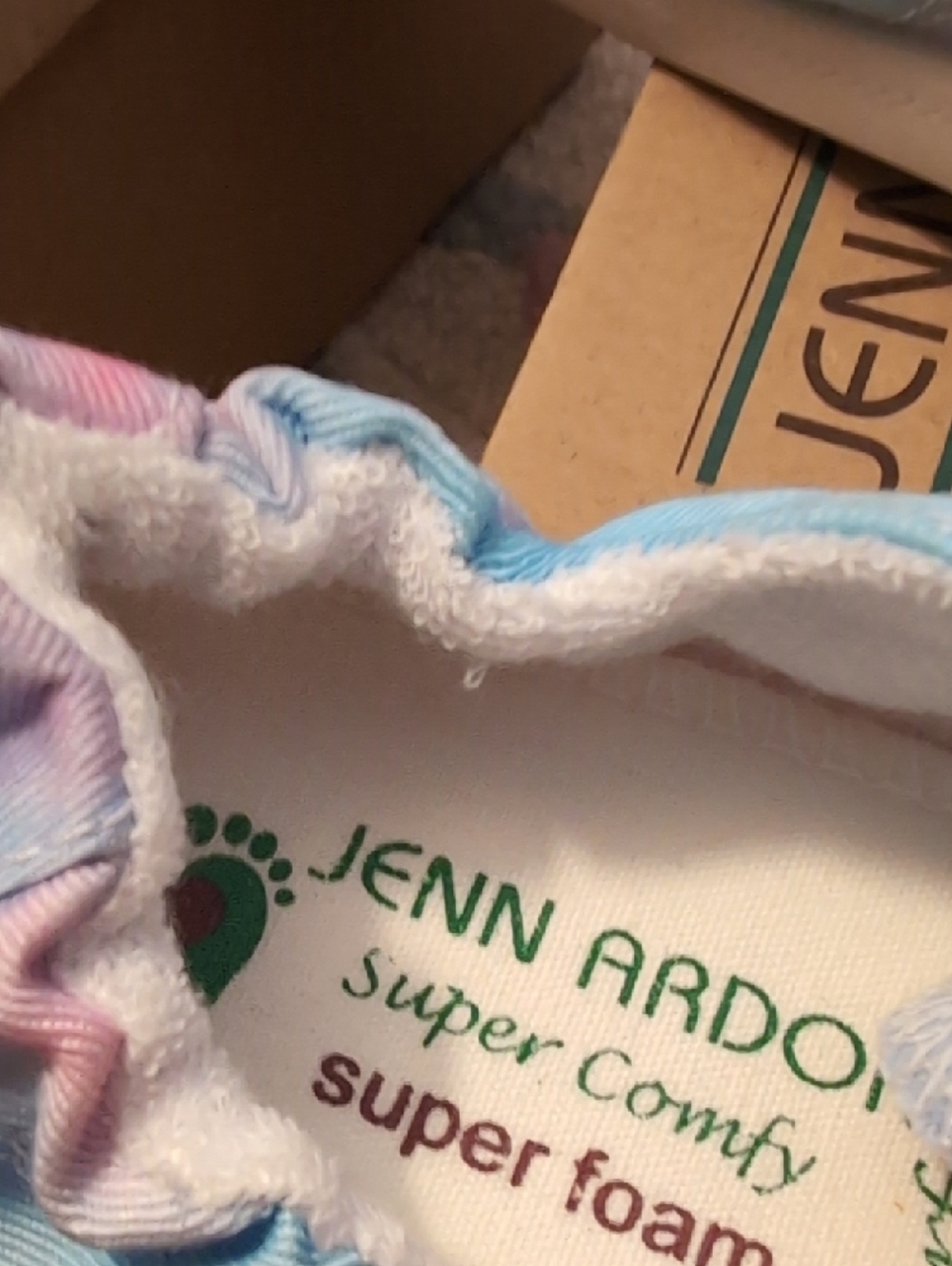 Jenn Ardor Tie-Dye Canvas Sneakers in Blue & Pink - Picture 2 of 11